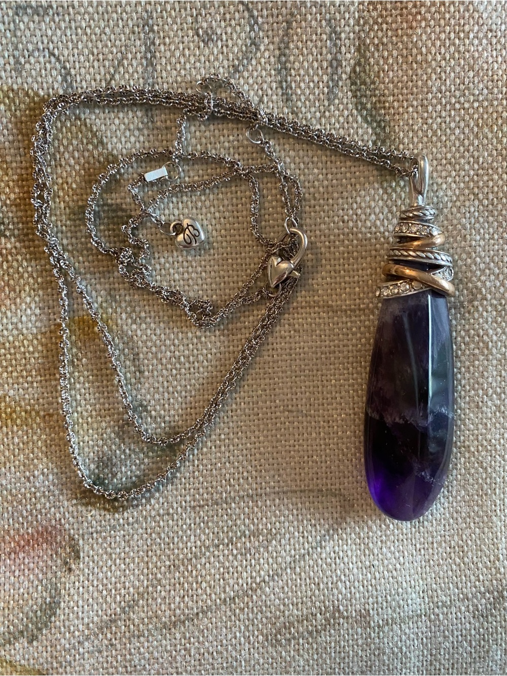 Brighton Neptune’s Rings Amethyst Necklace Purple Pendant Necklace